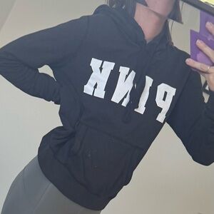 Black and white PINK hoodie